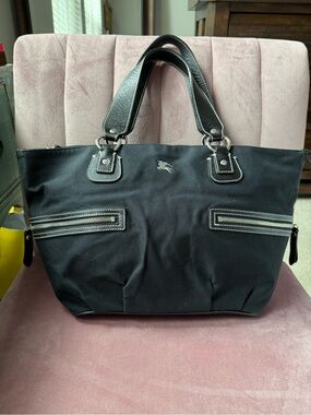 Burberry Blue Label Black Tote Bag